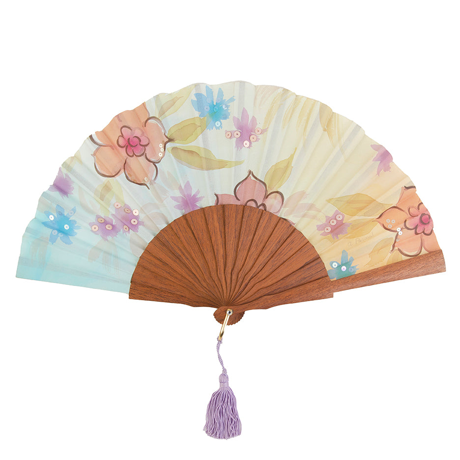 Hand-painted fan with hotsell starfish 23cm